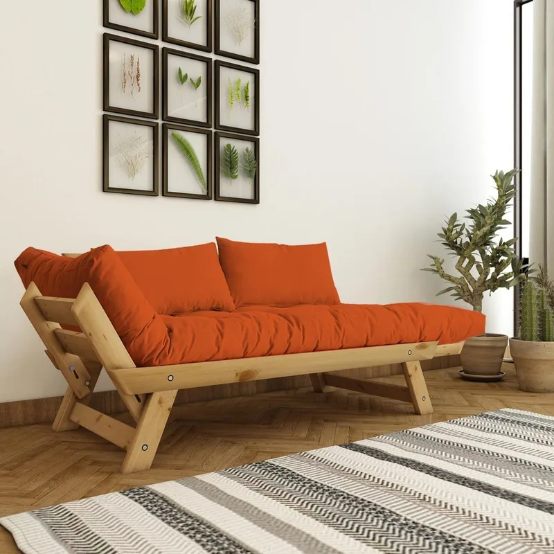 Zylar 2-sits Bäddsoffa - Brun/Natur - Möbler - Soffa - Bäddsoffa - 2 sits bäddsoffa