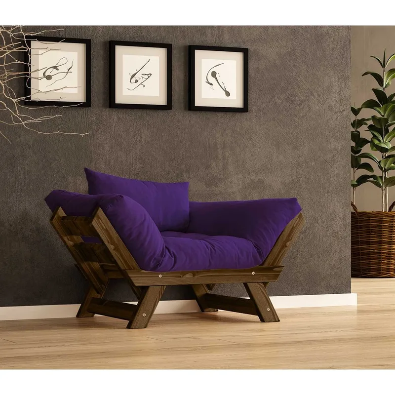 Zylar 2-sits Bäddsoffa - Lila - Möbler - Soffa - Bäddsoffa - 2 sits bäddsoffa