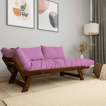 Zylar 2-sits Bäddsoffa - Rosa - Möbler - Soffa - Bäddsoffa - 2 sits bäddsoffa