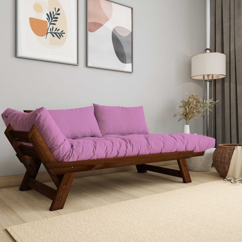 Zylar 2-sits Bäddsoffa - Rosa - Möbler - Soffa - Bäddsoffa - 2 sits bäddsoffa