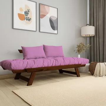 Zylar 2-sits Bäddsoffa - Rosa - Möbler - Soffa - Bäddsoffa - 2 sits bäddsoffa