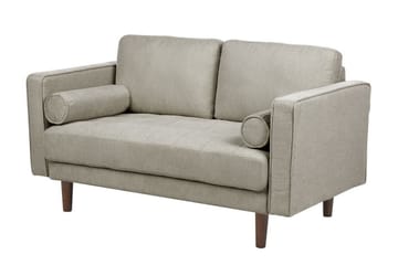 Babur Soffa 2-sits - Taupe/Mörkt trä - Möbler - Soffa - 2 sits soffa