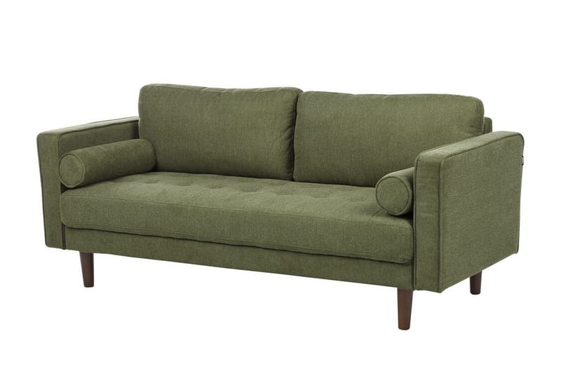 Babur Soffa 3-sits - Grön/Mörkt trä - Möbler - Soffa - 3 sits soffa