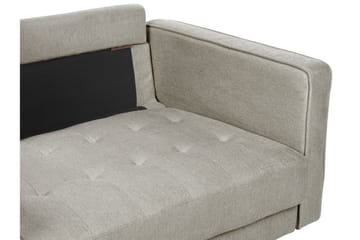 Babur Soffa 3-sits - Taupe/Mörkt trä - Möbler - Soffa - 3 sits soffa
