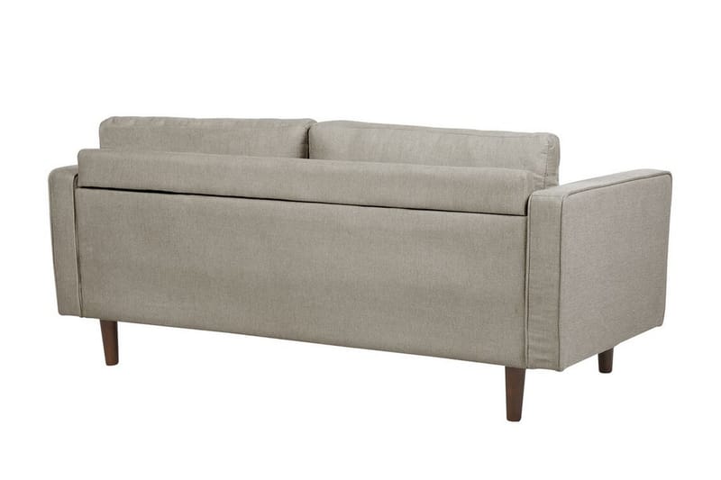 Babur Soffa 3-sits - Taupe/Mörkt trä - Möbler - Soffa - 3 sits soffa