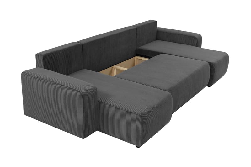 Barile Soffa Dubbeldivan 4-sits - Grå - Möbler - Soffa - U-soffa