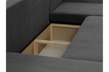 Barile Soffa Dubbeldivan 4-sits - Grå - Möbler - Soffa - U-soffa