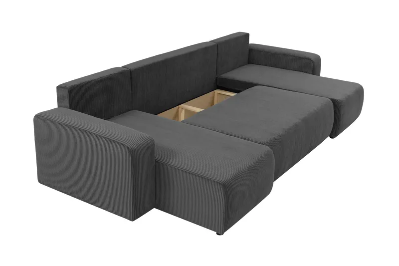 Barile Soffa Dubbeldivan 4-sits - Ljusgrå - Möbler - Soffa - U-soffa
