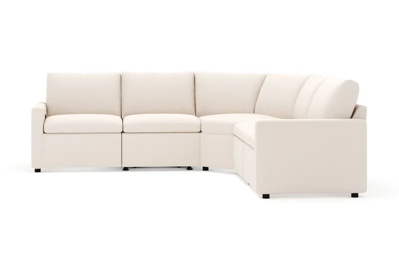 Barsele Hörnsoffa med Elektrisk Recliner 5-sits - Beige - Möbler - Soffa - Biosoffa & reclinersoffa
