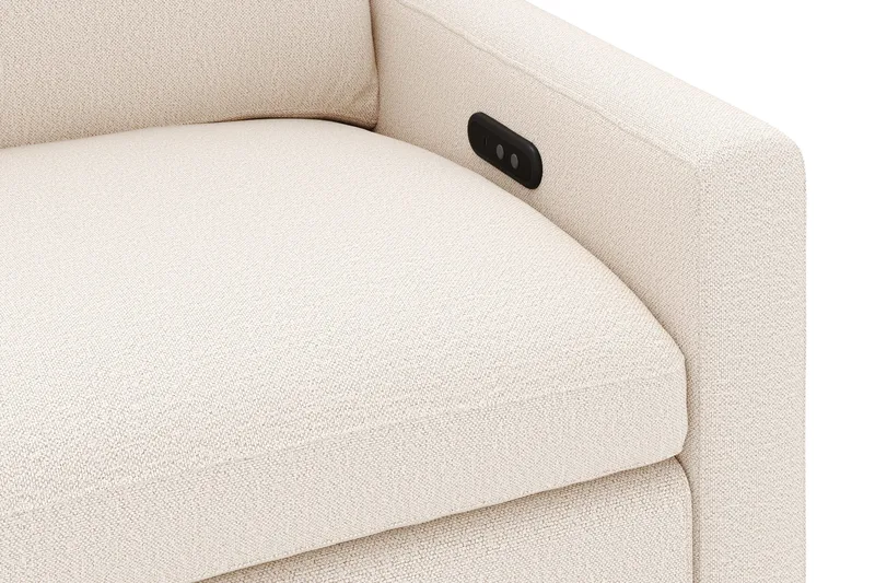 Barsele Hörnsoffa med Elektrisk Recliner 5-sits - Beige - Möbler - Soffa - Biosoffa & reclinersoffa