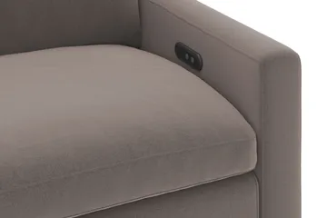 Barsele Hörnsoffa med Elektrisk Recliner 5-sits - Brun - Möbler - Soffa - Biosoffa & reclinersoffa