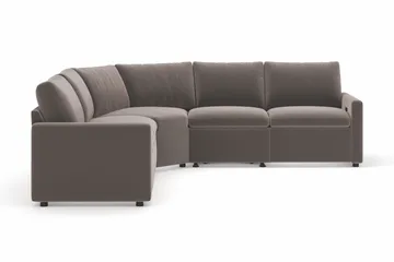 Barsele Hörnsoffa med Elektrisk Recliner 5-sits - Brun - Möbler - Soffa - Biosoffa & reclinersoffa