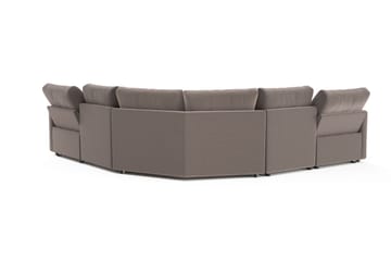 Barsele Hörnsoffa med Recliner 5-sits - Brun - Möbler - Soffa - Biosoffa & reclinersoffa