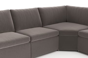 Barsele Hörnsoffa med Recliner 5-sits - Brun - Möbler - Soffa - Biosoffa & reclinersoffa