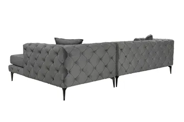 Beachport 3-sits Soffa med Divan Höger - Antracit - Möbler - Soffa - Divansoffa & schäslongsoffa - 3 sits soffa med divan