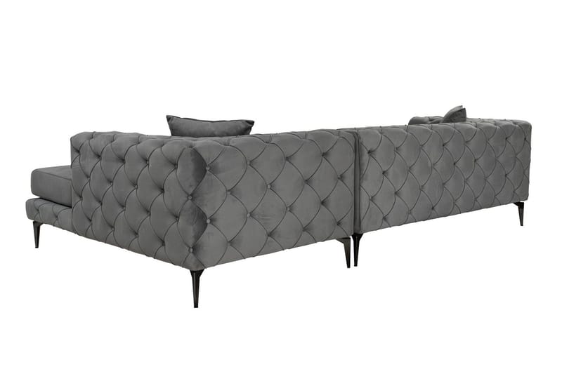 Beachport 3-sits Soffa med Divan Höger - Antracit - Möbler - Soffa - Divansoffa & schäslongsoffa - 3 sits soffa med divan
