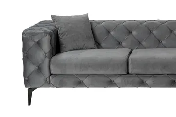 Beachport 3-sits Soffa med Divan Höger - Antracit - Möbler - Soffa - Divansoffa & schäslongsoffa - 3 sits soffa med divan