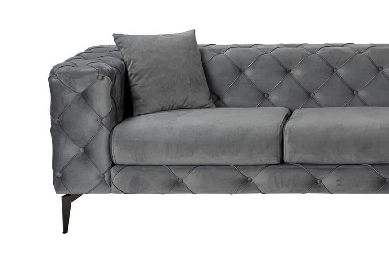 Beachport 3-sits Soffa med Divan Höger - Antracit - Möbler - Soffa - Divansoffa & schäslongsoffa - 3 sits soffa med divan