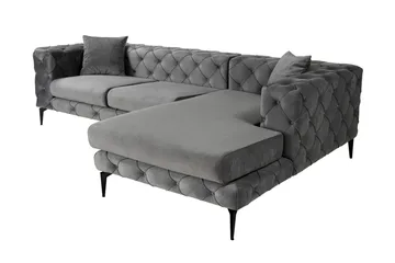 Beachport 3-sits Soffa med Divan Höger - Antracit - Möbler - Soffa - Divansoffa & schäslongsoffa - 3 sits soffa med divan