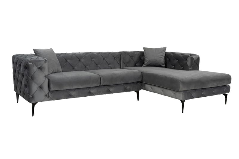 Beachport 3-sits Soffa med Divan Höger - Antracit - Möbler - Soffa - Divansoffa & schäslongsoffa - 3 sits soffa med divan
