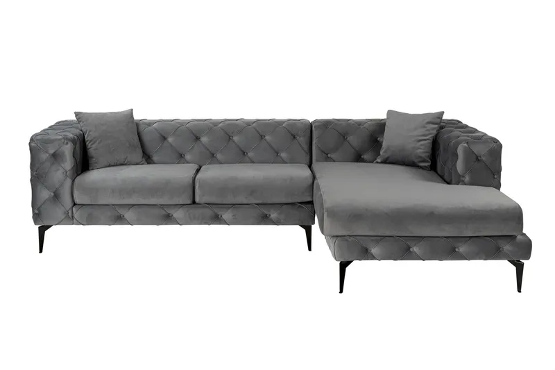 Beachport 3-sits Soffa med Divan Höger, Antracit