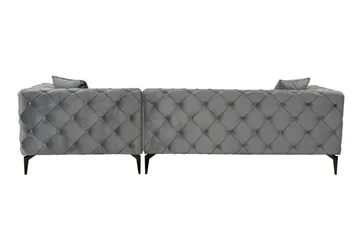 Beachport 3-sits Soffa med Divan Höger - Antracit - Möbler - Soffa - Divansoffa & schäslongsoffa - 3 sits soffa med divan