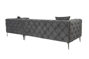 Beachport 3-sits Soffa med Divan Höger - Antracit - Möbler - Soffa - Divansoffa & schäslongsoffa - 3 sits soffa med divan