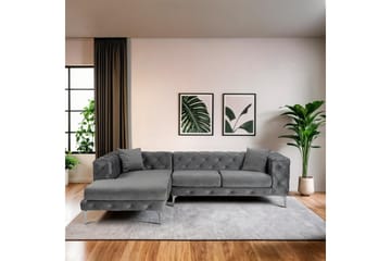 Beachport 3-sits Soffa med Divan Vänster - Antracit - Möbler - Soffa - Divansoffa & schäslongsoffa - 3 sits soffa med divan