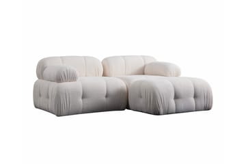 Belgin Bubblig Divansoffa 2-sits med fasta armstöd - Vit - Möbler - Soffa - Modulsoffa - Komplett modulsoffa