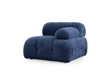 Belgin Bubblig Soffa 3-sits med fasta armstöd - Blå - Möbler - Soffa - Modulsoffa - Komplett modulsoffa
