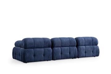 Belgin Bubblig Soffa 3-sits med fasta armstöd - Blå - Möbler - Soffa - Modulsoffa - Komplett modulsoffa