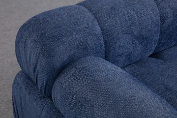 Belgin Bubblig Soffa 3-sits med fasta armstöd - Blå - Möbler - Soffa - Modulsoffa - Komplett modulsoffa