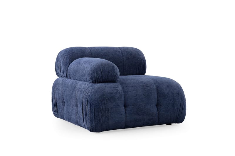Belgin Bubblig Soffa 3-sits med fasta armstöd - Blå - Möbler - Soffa - Modulsoffa - Komplett modulsoffa