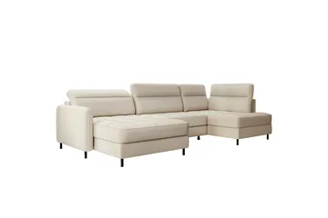 Berrto Soffa med Divan och Schäslong 5-sits - Beige - Möbler - Soffa - U-soffa