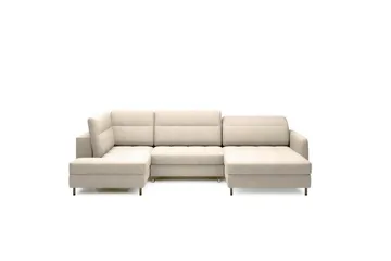 Berrto Soffa med Divan och Schäslong 5-sits - Beige - Möbler - Soffa - U-soffa
