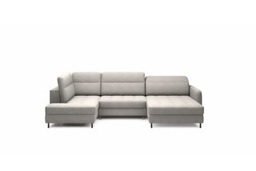 Berrto Soffa med Divan och Schäslong 5-sits - Ljusgrå - Möbler - Soffa - U-soffa