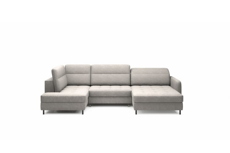 Berrto Soffa med Divan och Schäslong 5-sits - Ljusgrå - Möbler - Soffa - U-soffa