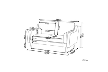 Bertha Soffa 2-sits - Brun/Ljust trä - Möbler - Soffa - 2 sits soffa