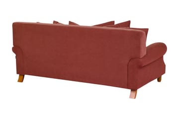 Bijan Soffa 2-sits - Röd/Mörkt trä - Möbler - Soffa - 2 sits soffa