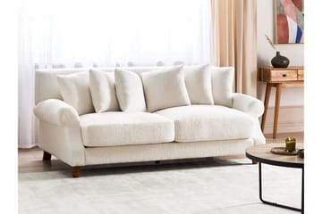 Bijan Soffa 2-sits - Vit/Mörkt trä - Möbler - Soffa - 2 sits soffa