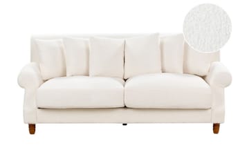Bijan Soffa 2-sits - Vit/Mörkt trä - Möbler - Soffa - 2 sits soffa