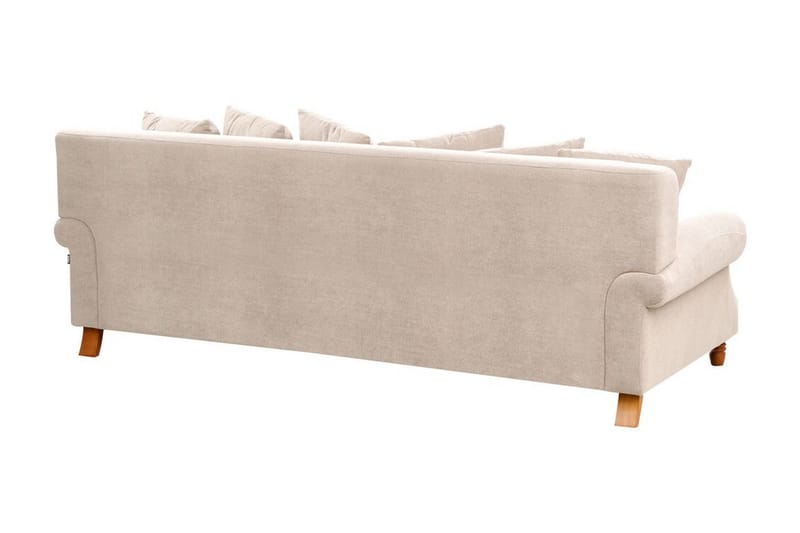 Bijan Soffa 3-sits - Beige/Mörkt trä - Möbler - Soffa - 3 sits soffa