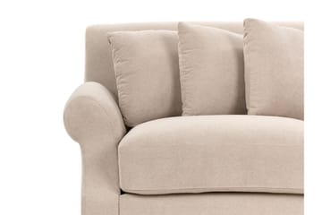 Bijan Soffa 3-sits - Beige/Mörkt trä - Möbler - Soffa - 3 sits soffa