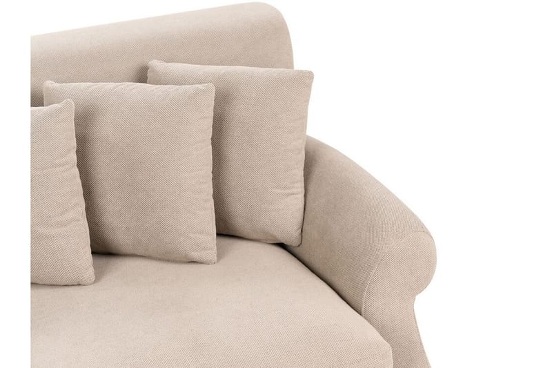 Bijan Soffa 3-sits - Beige/Mörkt trä - Möbler - Soffa - 3 sits soffa