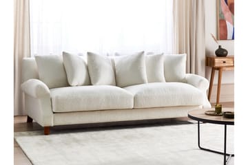 Bijan Soffa 3-sits - Vit/Mörkt trä - Möbler - Soffa - 3 sits soffa