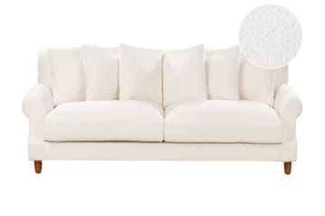 Bijan Soffa 3-sits - Vit/Mörkt trä - Möbler - Soffa - 3 sits soffa