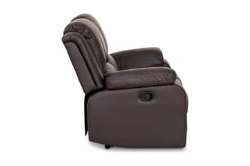 Norbo Liten Reclinersoffa 2-sits Konstläder - Fällbar soffa - Biosoffa - Brun - Möbler - Soffa - Biosoffa & reclinersoffa - 2 sits biosoffa & reclinersoffa