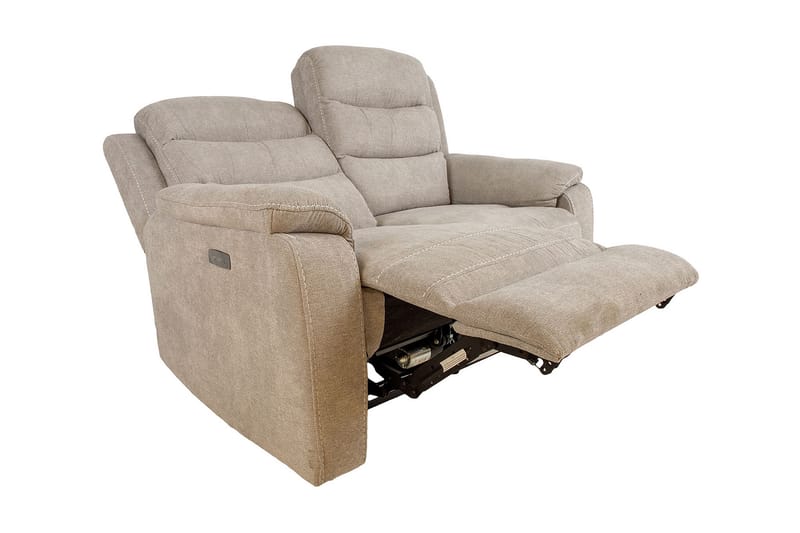 Reclinersoffa 2-sits Mimi 153x93x102 cm Ljusgrå Bok - Biosoffa & reclinersoffa - 2 sits biosoffa & reclinersoffa