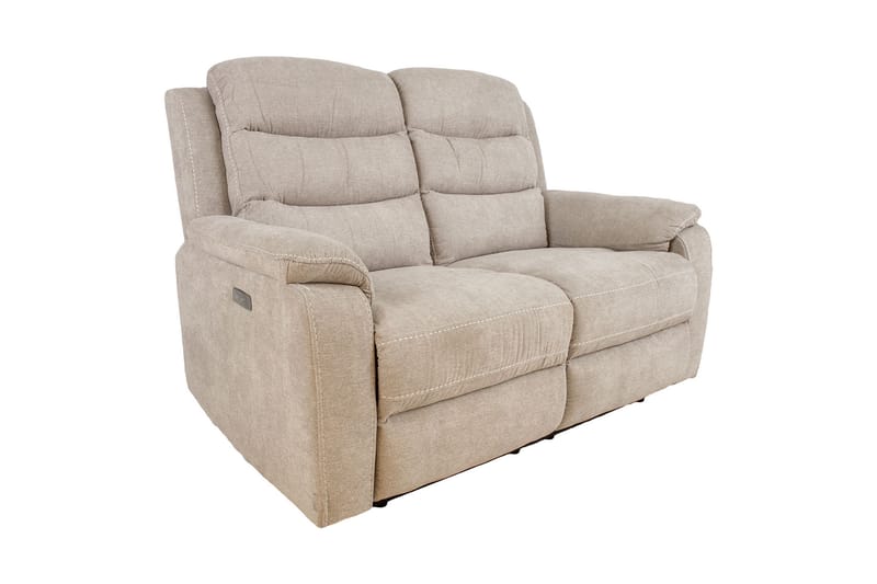 Reclinersoffa 2-sits Mimi 153x93x102 cm Ljusgrå Bok - Biosoffa & reclinersoffa - 2 sits biosoffa & reclinersoffa