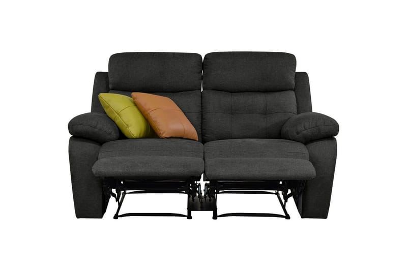 2-sitssoffa Lannilis Antracit, Tyg/Trä/Metall - Antracit, Tyg/Trä/Metall - Möbler - Soffa - Biosoffa & reclinersoffa